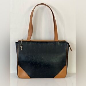 YSL Vintage Embossed PVC Tote
